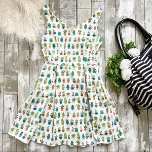 Modcloth Dashing Darline A-Line Windowsill Dress S